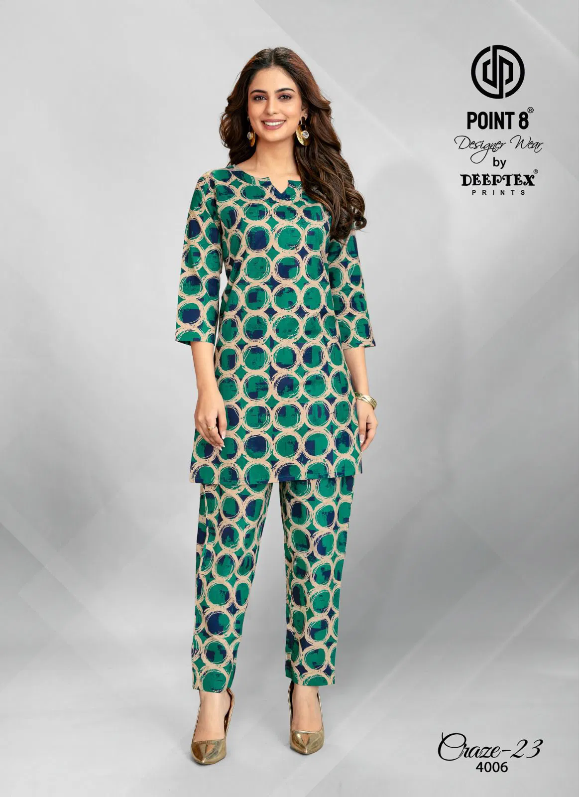 Craze 23 Vol 4 By Deeptex Cotton Printed Cord Set Suppliers In India